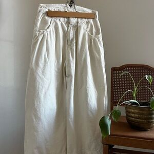 We the free (free people) sweet talk chino trouser pants, mid rise, wide leg